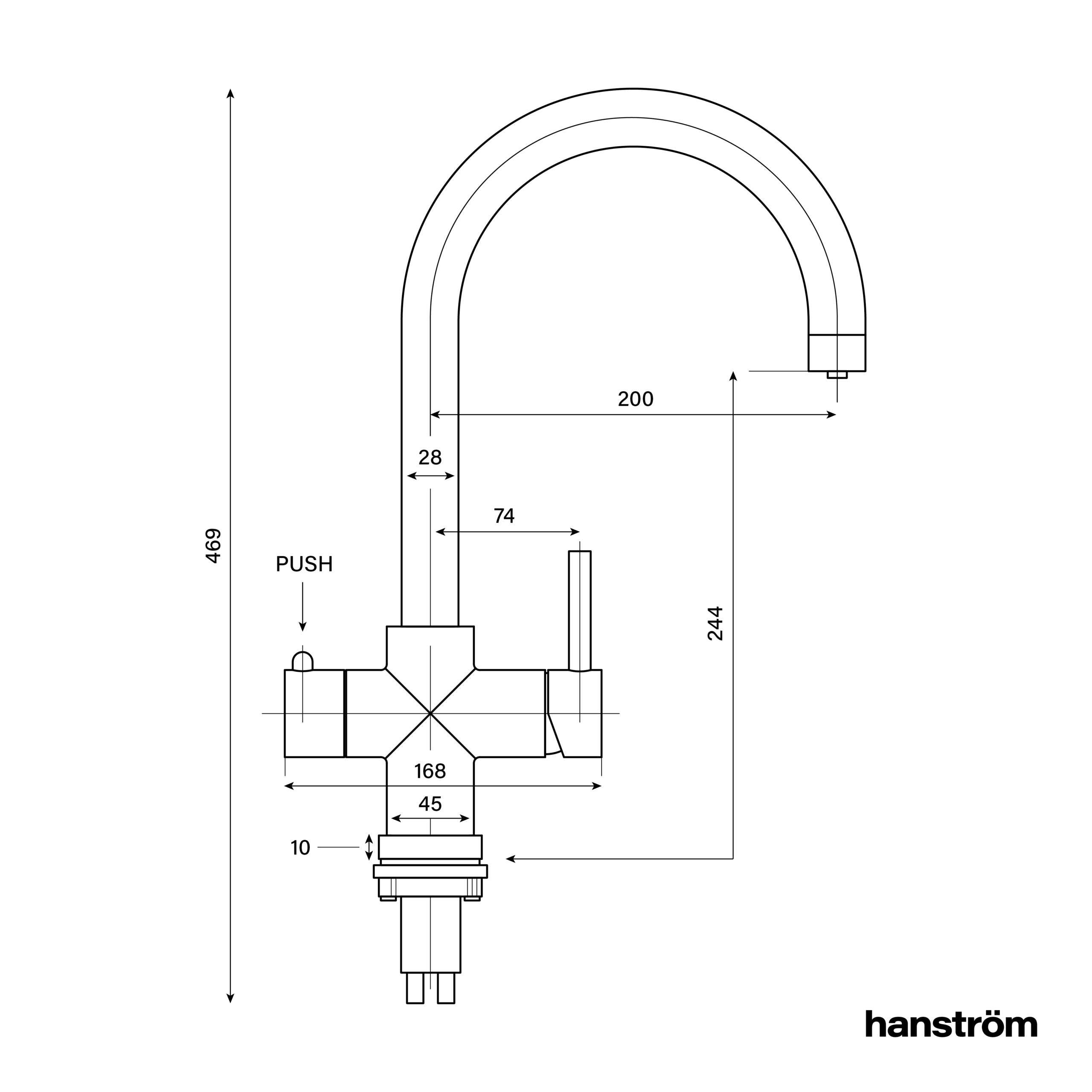 Image of Hanström Olan Matt Black